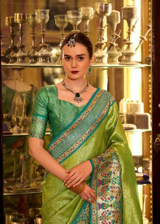 Rajpath Presents Virashat Silk Wholesale Soft Tissue Silk Party Wear Sarees Catalog Wholesaler And Exporter 