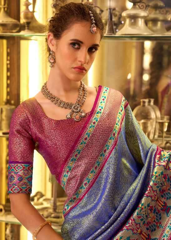 Rajpath Presents Virashat Silk Wholesale Soft Tissue Silk Party Wear Sarees Catalog Wholesaler And Exporter 
