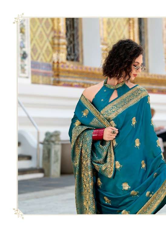 Rajpath Presents White Rose Wholesale Sattin Silk Fabrics Indian Sarees Catalog Wholesaler And Exporter 