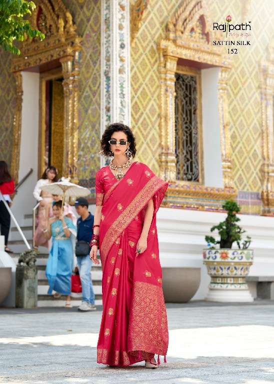 Rajpath Presents White Rose Wholesale Sattin Silk Fabrics Indian Sarees Catalog Wholesaler And Exporter 