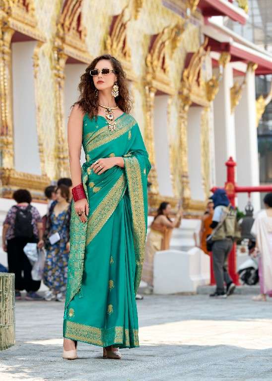 Rajpath Presents White Rose Wholesale Sattin Silk Fabrics Indian Sarees Catalog Wholesaler And Exporter 