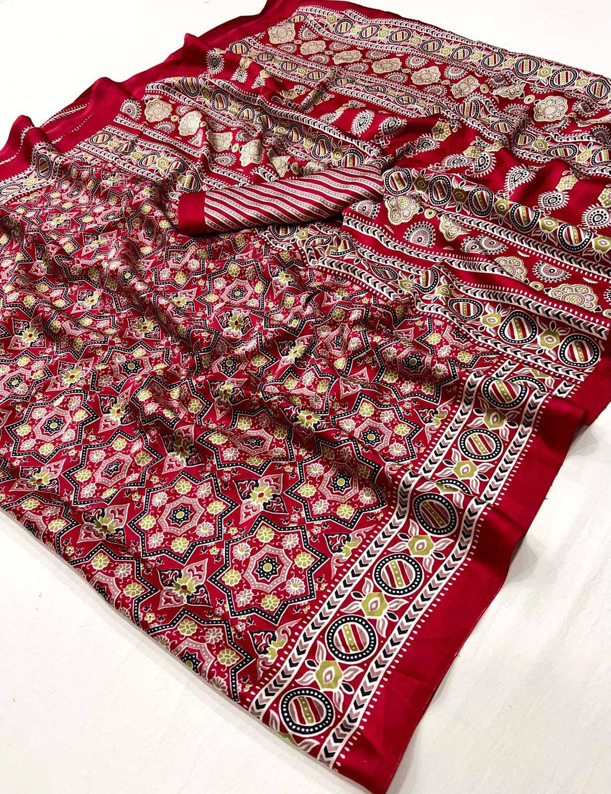 RAJTEX PRESENTS KASTOOR 413001-413009 SATIN CRAPE NEW DESIGN SAREES CATALOG WHOLESALER AND EXPORTER 