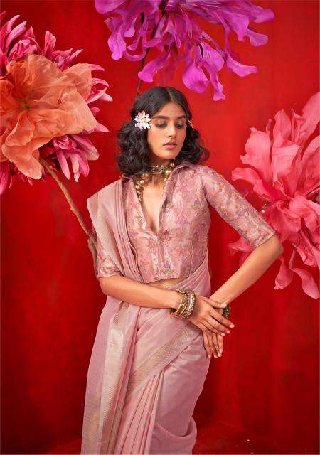 Rajtex Presents kronis Tissue Handloom Party Wear Saree Catalog Wholesaler And Exporter In Surat