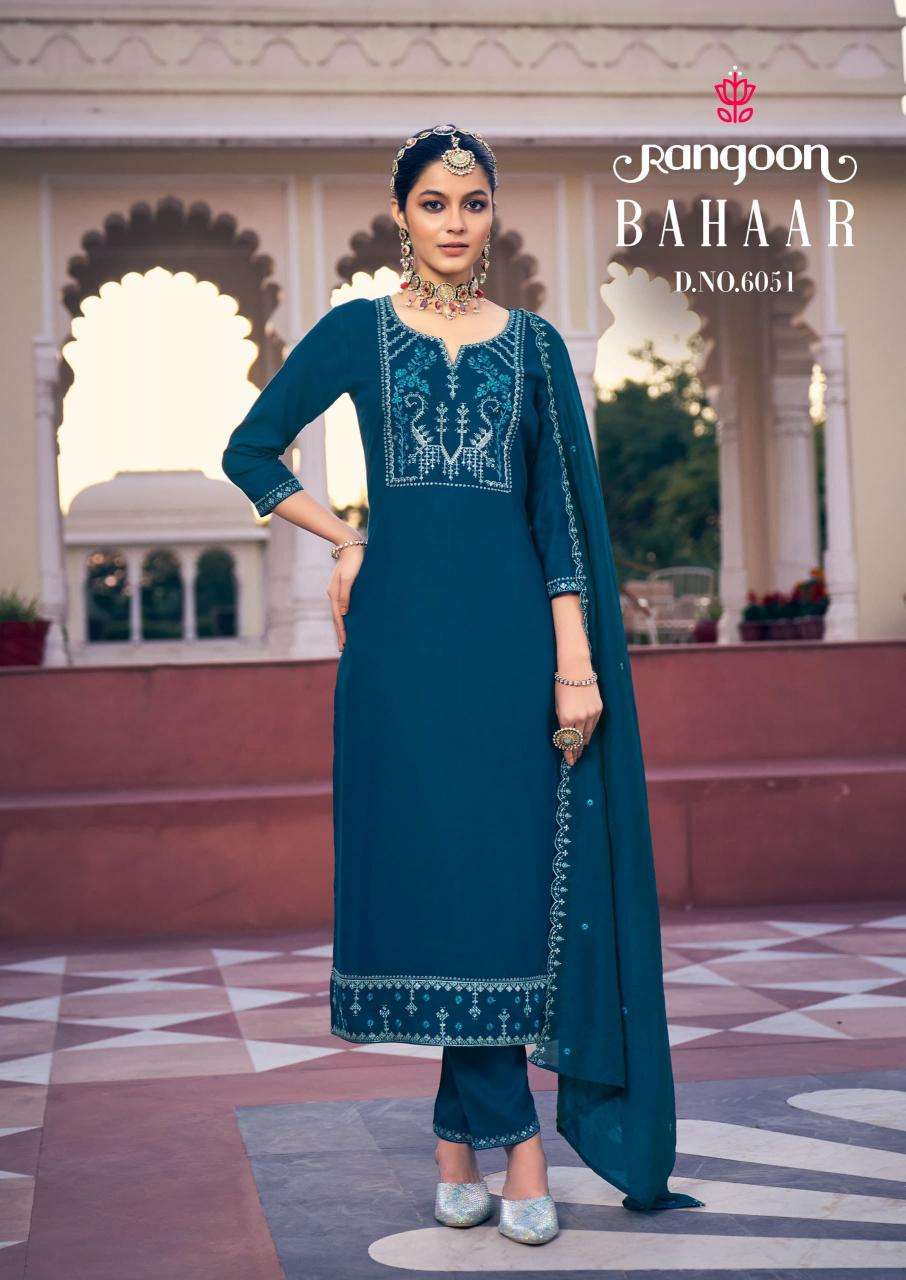 Rangoon Bahaar Readymade Ladies Suits Catalog Wholesaler And Exporter 