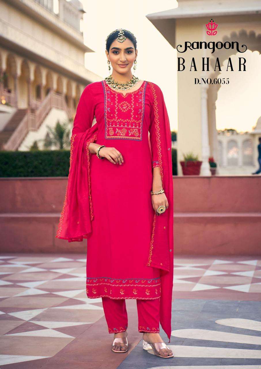 Rangoon Bahaar Readymade Ladies Suits Catalog Wholesaler And Exporter 