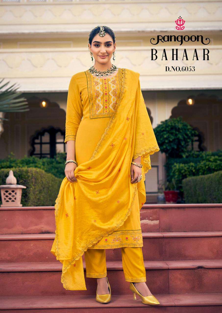 Rangoon Bahaar Readymade Ladies Suits Catalog Wholesaler And Exporter 