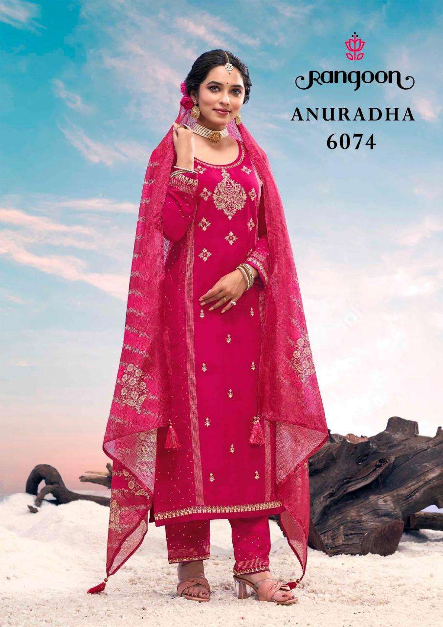 Rangoon Presents Anuradha Rayon Readymade Classic Salwar Suits Catalog Wholesaler And Exporter 