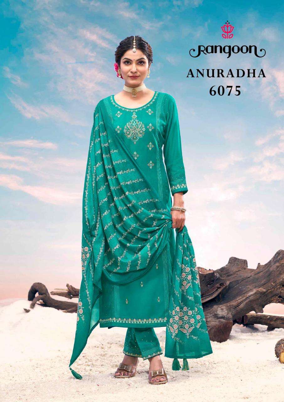 Rangoon Presents Anuradha Rayon Readymade Classic Salwar Suits Catalog Wholesaler And Exporter 