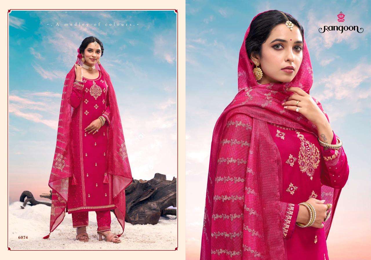 Rangoon Presents Anuradha Rayon Readymade Classic Salwar Suits Catalog Wholesaler And Exporter 