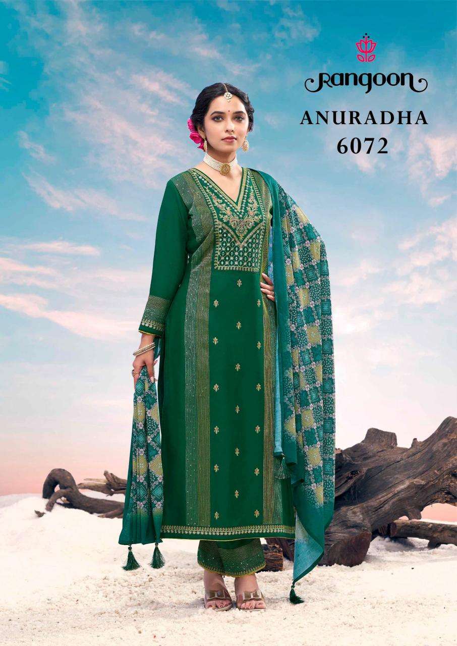 Rangoon Presents Anuradha Rayon Readymade Classic Salwar Suits Catalog Wholesaler And Exporter 