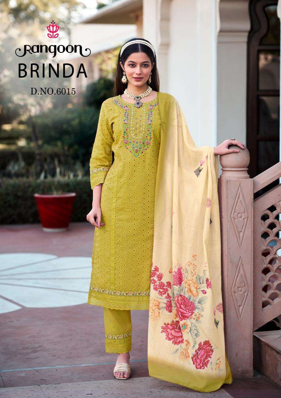 Rangoon Presents Brinda Cotton Schiffli Readymade Dresses Catalog Wholesaler And Exporter 
