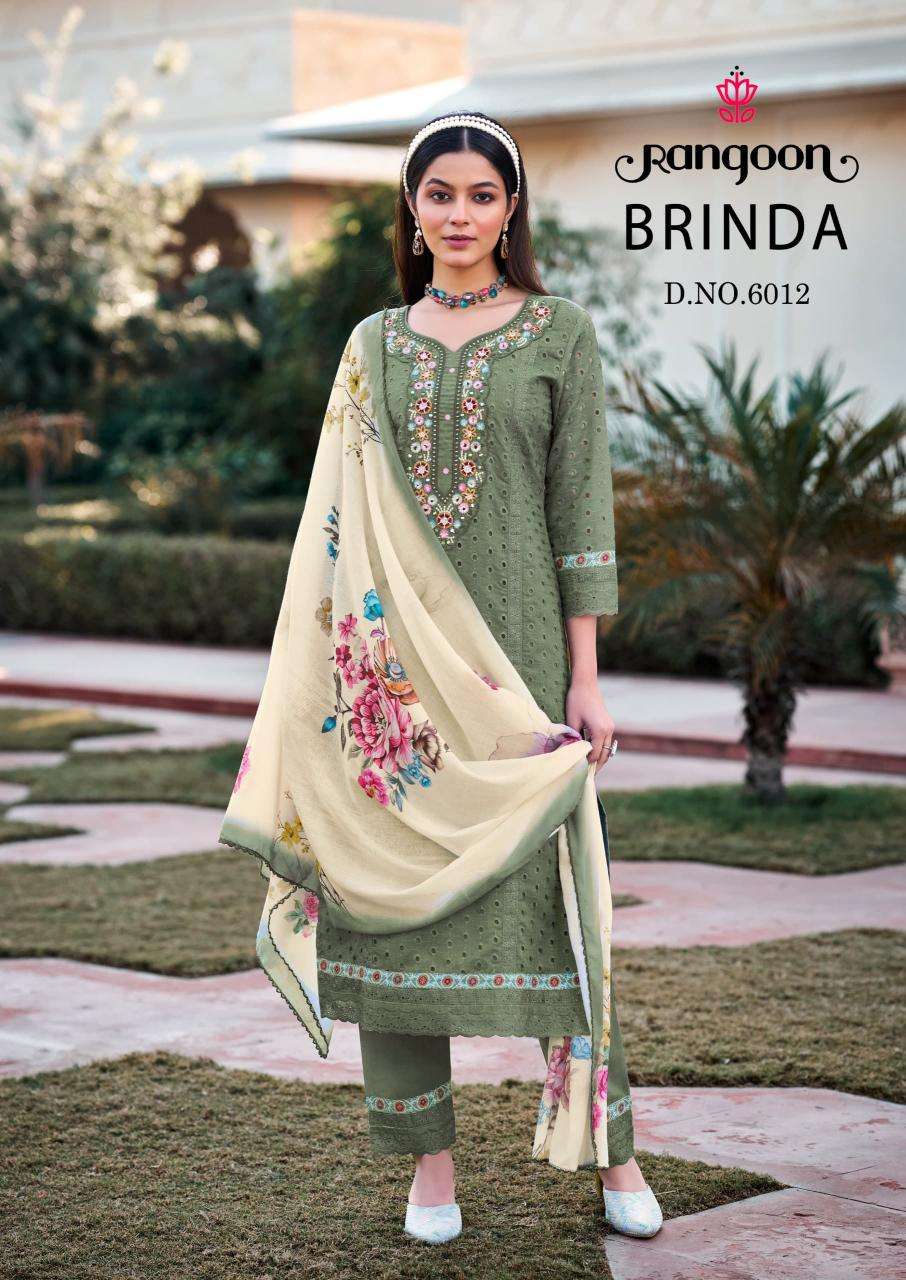 Rangoon Presents Brinda Cotton Schiffli Readymade Dresses Catalog Wholesaler And Exporter 