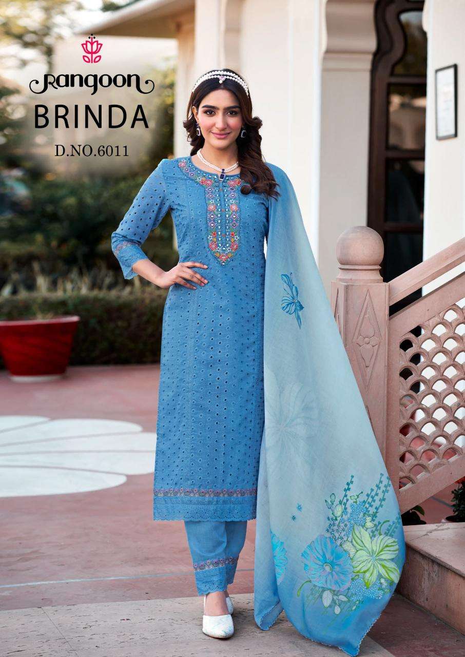 Rangoon Presents Brinda Cotton Schiffli Readymade Dresses Catalog Wholesaler And Exporter 