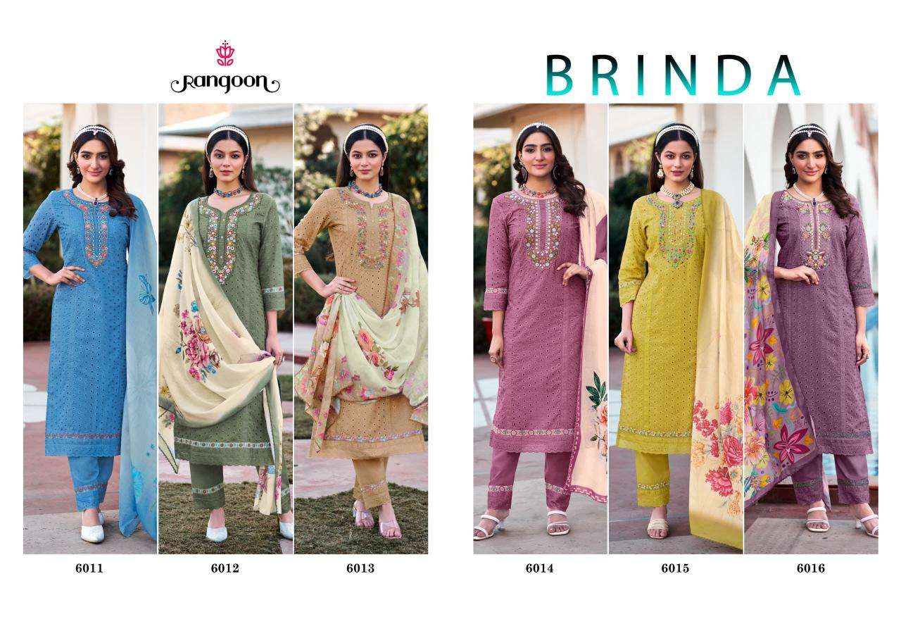 Rangoon Presents Brinda Cotton Schiffli Readymade Dresses Catalog Wholesaler And Exporter 