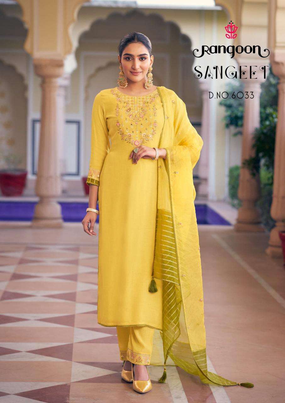 Rangoon Presents Sangeet Viscose Fully Stitch Pretty Look Catalog Wholesaler And Exporter In Surat