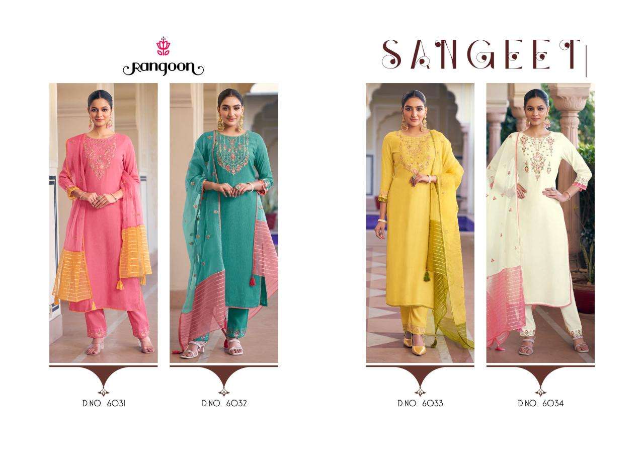 Rangoon Presents Sangeet Viscose Fully Stitch Pretty Look Catalog Wholesaler And Exporter In Surat