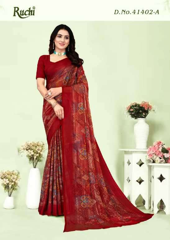 Ruchi Presents Kajal Chiffon Vol-1 Wholesale Black Magic Chiffon Sarees Catalog Wholesaler And Exporter 