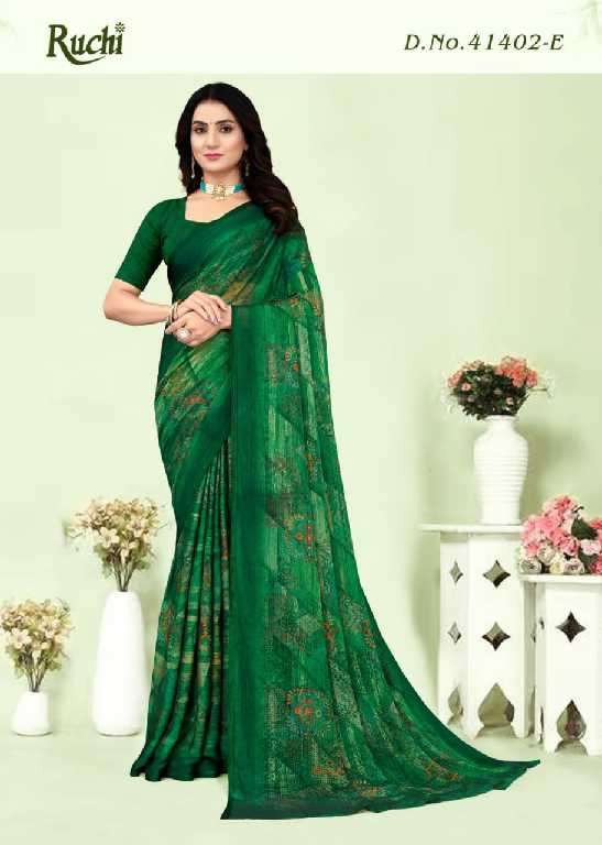 Ruchi Presents Kajal Chiffon Vol-1 Wholesale Black Magic Chiffon Sarees Catalog Wholesaler And Exporter 