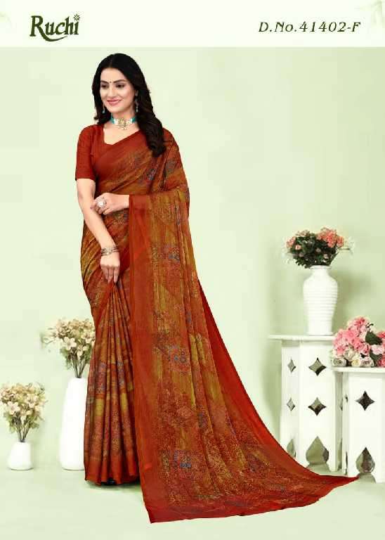 Ruchi Presents Kajal Chiffon Vol-1 Wholesale Black Magic Chiffon Sarees Catalog Wholesaler And Exporter 