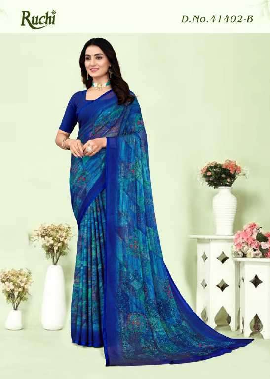 Ruchi Presents Kajal Chiffon Vol-1 Wholesale Black Magic Chiffon Sarees Catalog Wholesaler And Exporter 