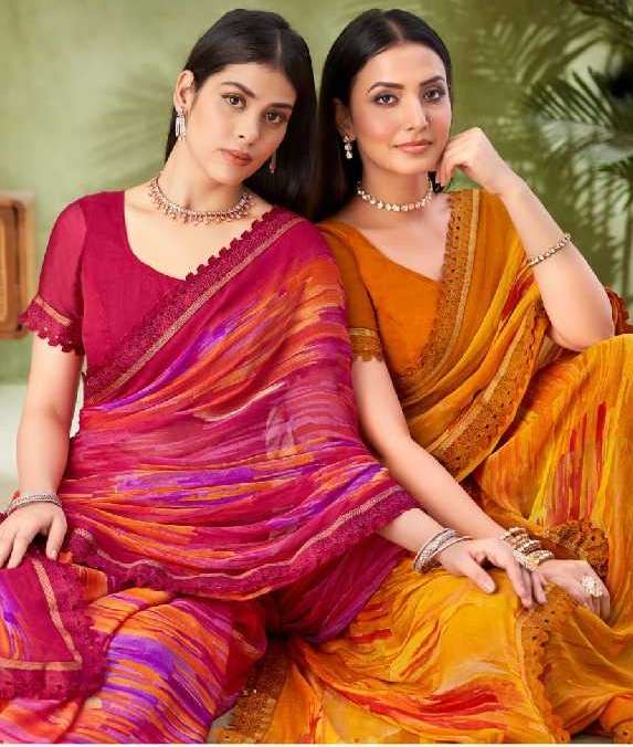 Ruchi Presents Savera Vol-11 Wholesale Chiffon Sarees Catalog Wholesaler And Exporter