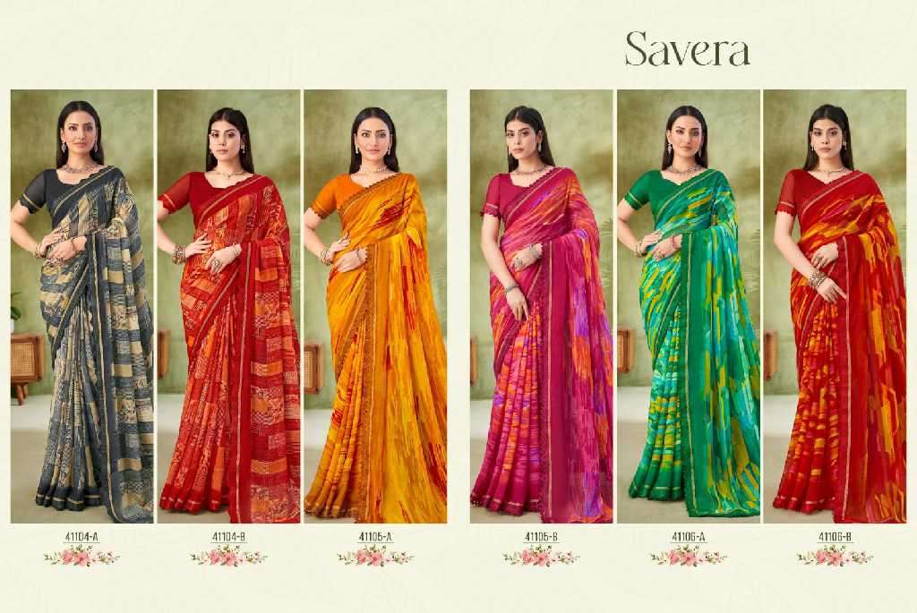 Ruchi Presents Savera Vol-11 Wholesale Chiffon Sarees Catalog Wholesaler And Exporter