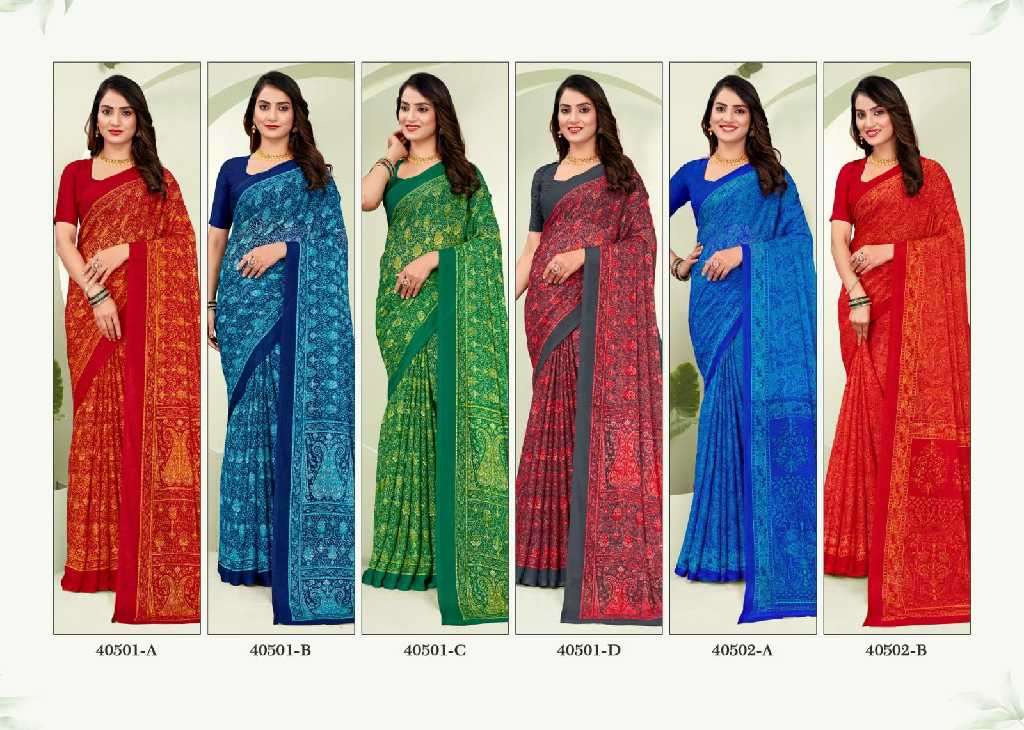 Ruchi Presents Star Chiffon Vol-188 Printed Casual Wear Sarees Catalog Wholesaler And exporter