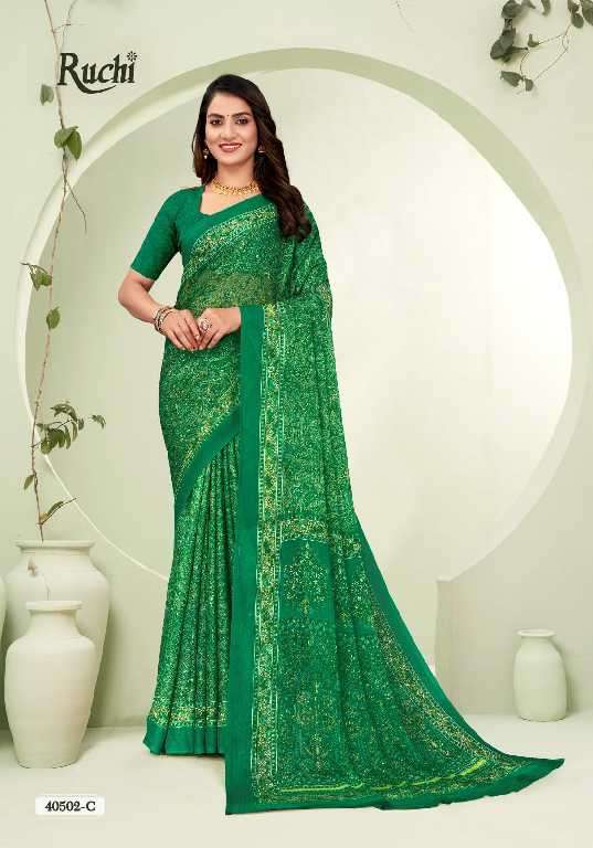 Ruchi Presents Star Chiffon Vol-188 Printed Casual Wear Sarees Catalog Wholesaler And exporter