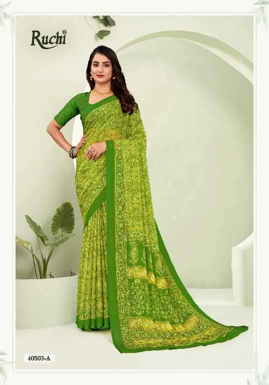 Ruchi Presents Star Chiffon Vol-188 Printed Casual Wear Sarees Catalog Wholesaler And exporter