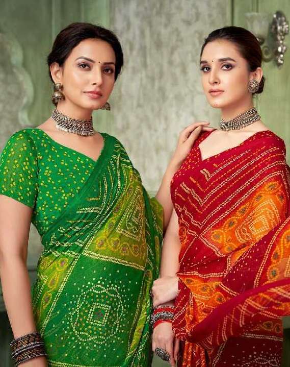Ruchi Presents Star Chiffon Vol-193 Wholesale Chiffon Fabrics Printed Ethnic Sarees Catalog Wholesaler And Exporter 