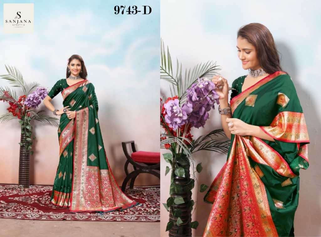 Sanjana Lifestyle Presents Mansa Wholesale Soft Silk Ethnic Sarees Catalog Wholesaler And Exporter 