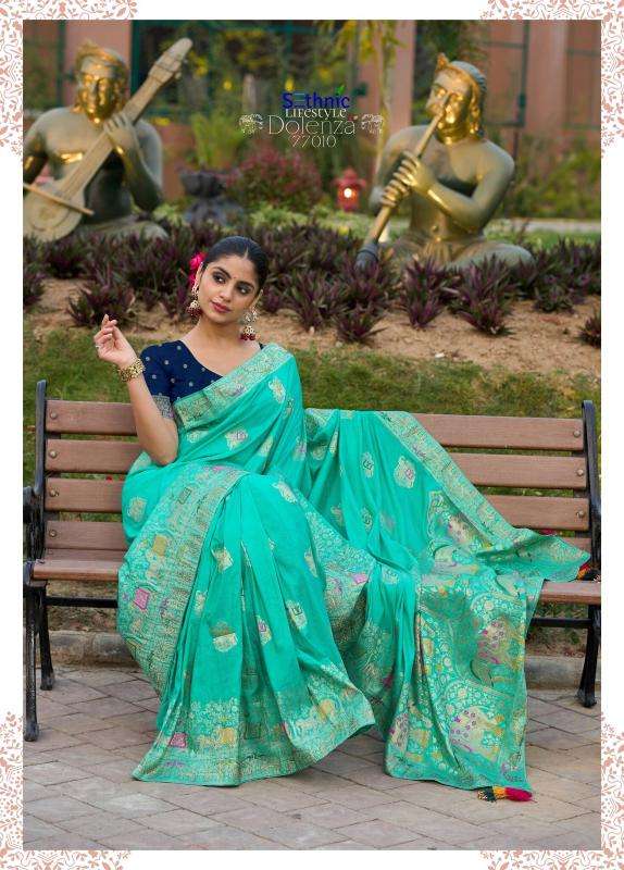 Sethnic Lifestyle Dolenza Vol-2 Dola Silk Womens Indian Sarees Catalog Wholesaler And Exporter In Surat
