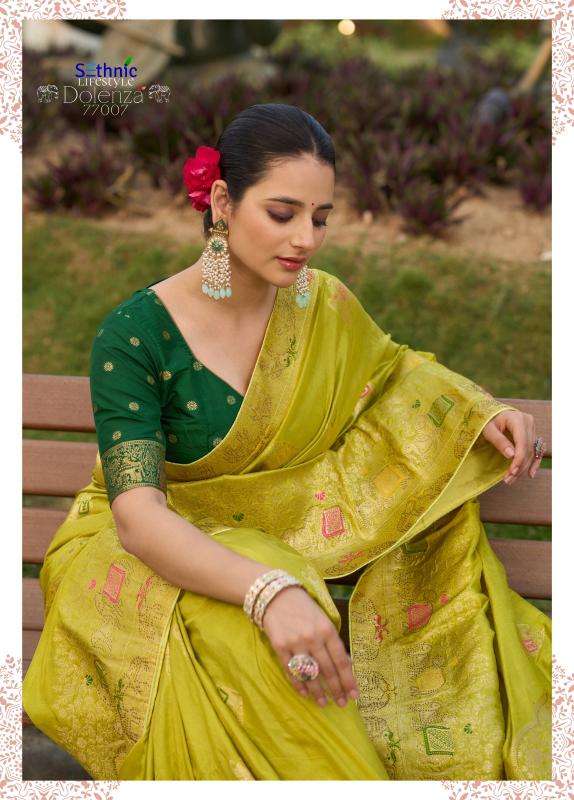 Sethnic Lifestyle Dolenza Vol-2 Dola Silk Womens Indian Sarees Catalog Wholesaler And Exporter In Surat