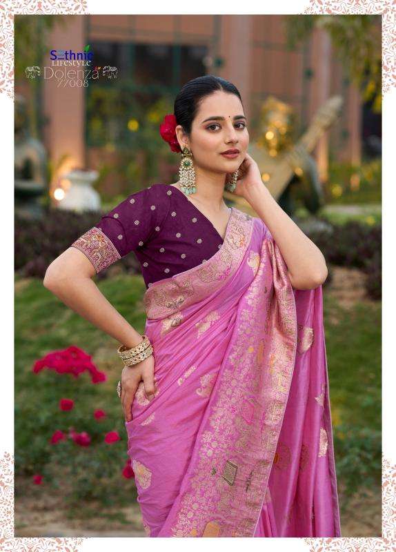 Sethnic Lifestyle Dolenza Vol-2 Dola Silk Womens Indian Sarees Catalog Wholesaler And Exporter In Surat