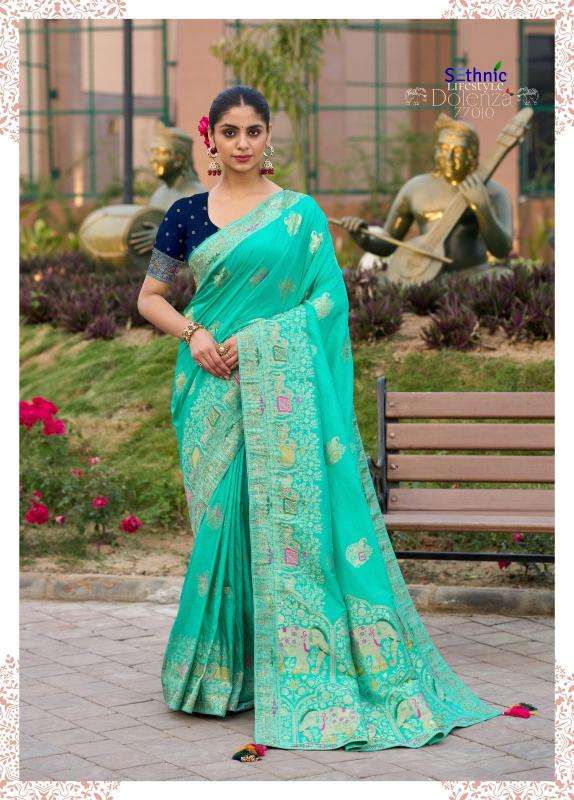 Sethnic Lifestyle Dolenza Vol-2 Dola Silk Womens Indian Sarees Catalog Wholesaler And Exporter In Surat