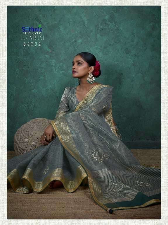 Sethnic Presents Taarini Handwork Linen Wholesale Ethnic Sarees Catalog Wholesaler And Exporter 