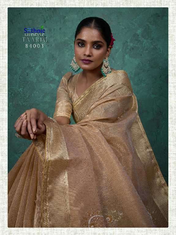 Sethnic Presents Taarini Handwork Linen Wholesale Ethnic Sarees Catalog Wholesaler And Exporter 