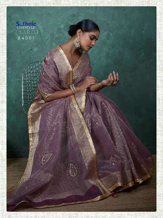 Sethnic Presents Taarini Handwork Linen Wholesale Ethnic Sarees Catalog Wholesaler And Exporter 