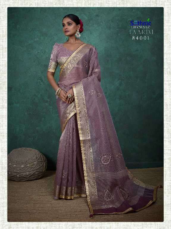 Sethnic Presents Taarini Handwork Linen Wholesale Ethnic Sarees Catalog Wholesaler And Exporter 