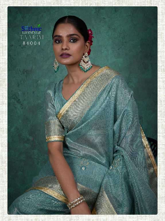 Sethnic Presents Taarini Handwork Linen Wholesale Ethnic Sarees Catalog Wholesaler And Exporter 