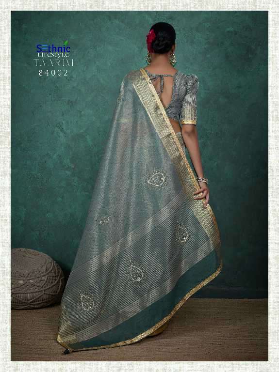 Sethnic Presents Taarini Handwork Linen Wholesale Ethnic Sarees Catalog Wholesaler And Exporter 