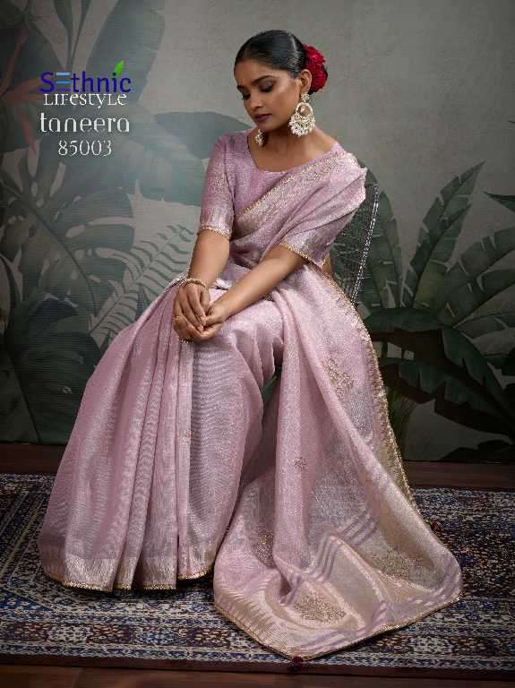 Sethnic Presents Taneera Zardost Edit Wholesale Linen Tissue With Rich Pallu Sarees Catalog Wholesaler And Exporter 