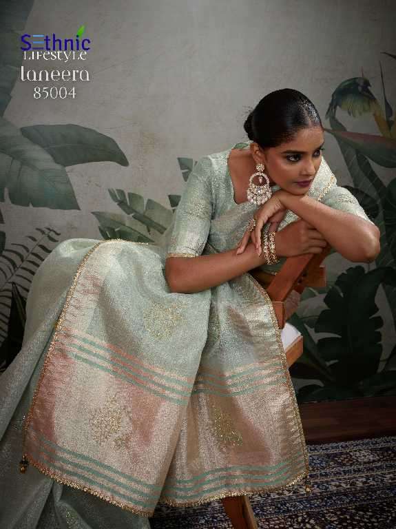 Sethnic Presents Taneera Zardost Edit Wholesale Linen Tissue With Rich Pallu Sarees Catalog Wholesaler And Exporter 