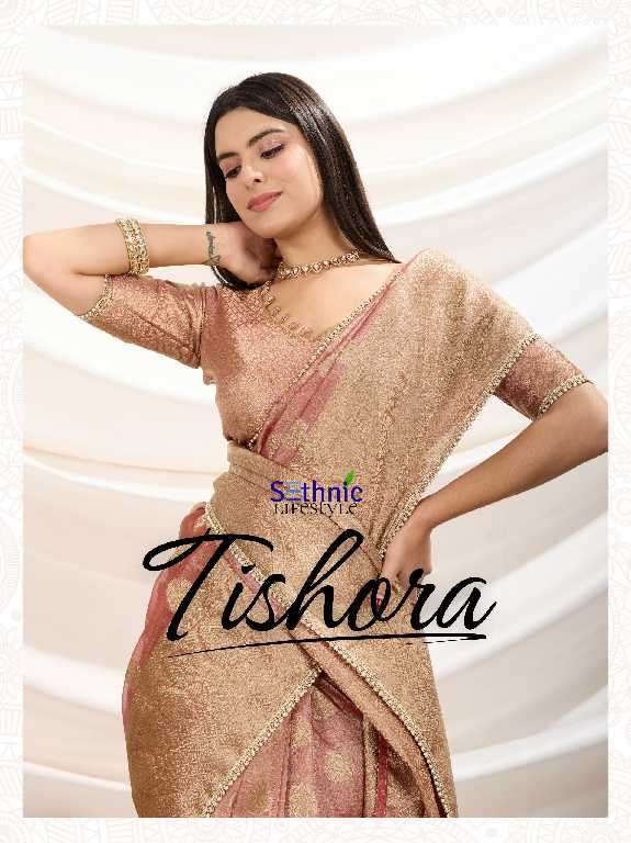 Sethnic Presents Tishora Wholesale Crush Tissue Silk Party Wear Sarees Catalog WHolesaler And exporter 