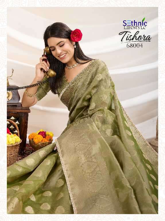 Sethnic Presents Tishora Wholesale Crush Tissue Silk Party Wear Sarees Catalog WHolesaler And exporter 