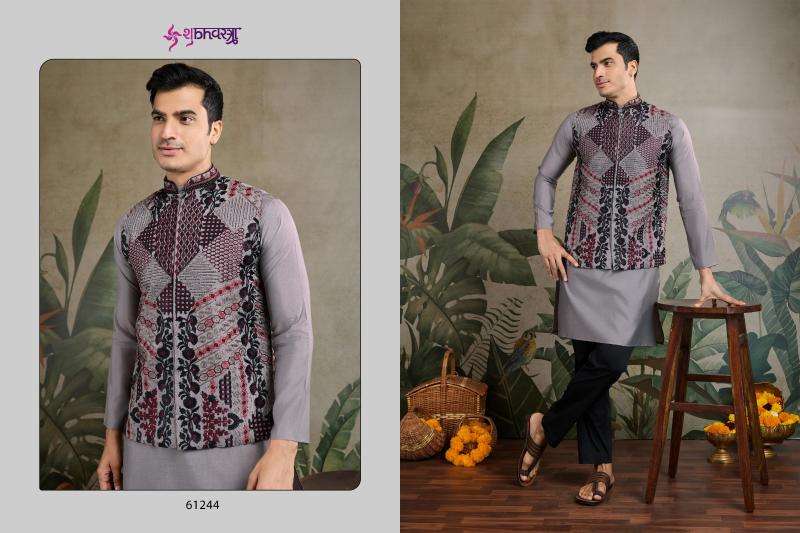 Shubhvastra Presents Attire Vol-2 Rajwada Viscose Silk Readymade Fashionable Mens Kurta Catalog Wholesaler And Exporter 