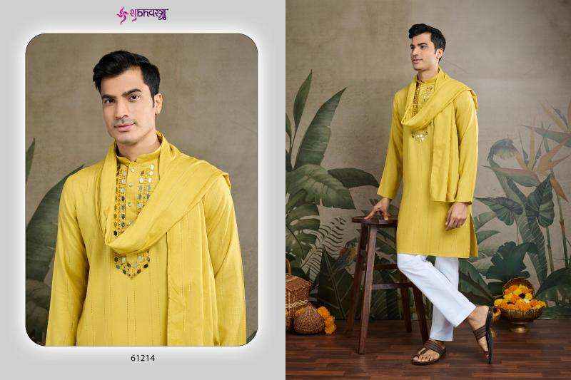 Shubhvastra Presents Zari & Weaves Vol-1 Stylish Viscose Rayon Fullstitch Mens Kurta With Dupatta Catalog Wholesaler And Exporter 