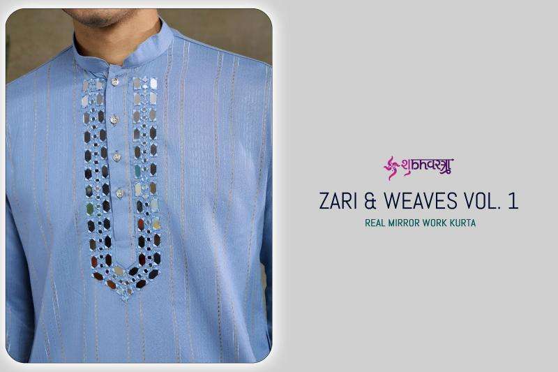 Shubhvastra Presents Zari & Weaves Vol-1 Stylish Viscose Rayon Fullstitch Mens Kurta With Dupatta Catalog Wholesaler And Exporter 