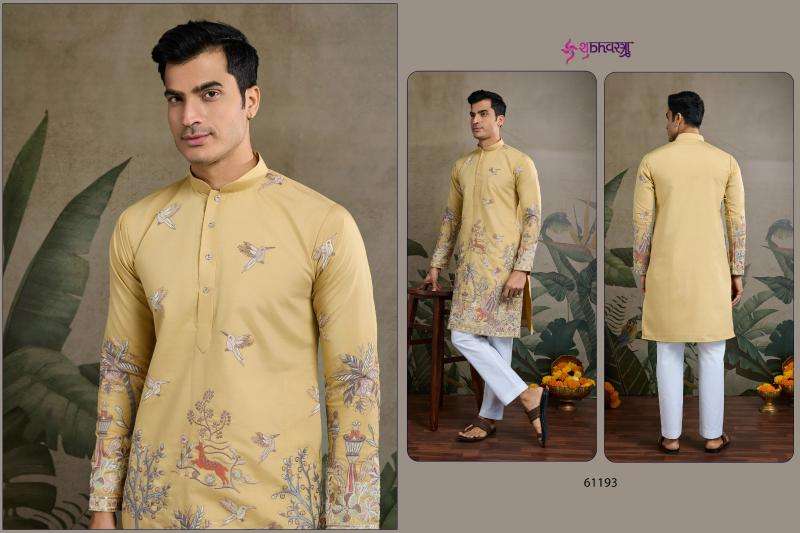Shubhvastra The Desi Edit Viscose Silk Readymade Stylish Mens Kurta Catalog Wholesaler And Exporter 