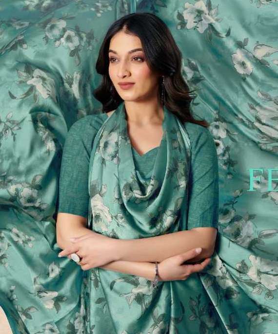 Sushma Presents Felicity Wholesale Digital Printed Satin Sarees Catalog Wholesaler And Exporter 